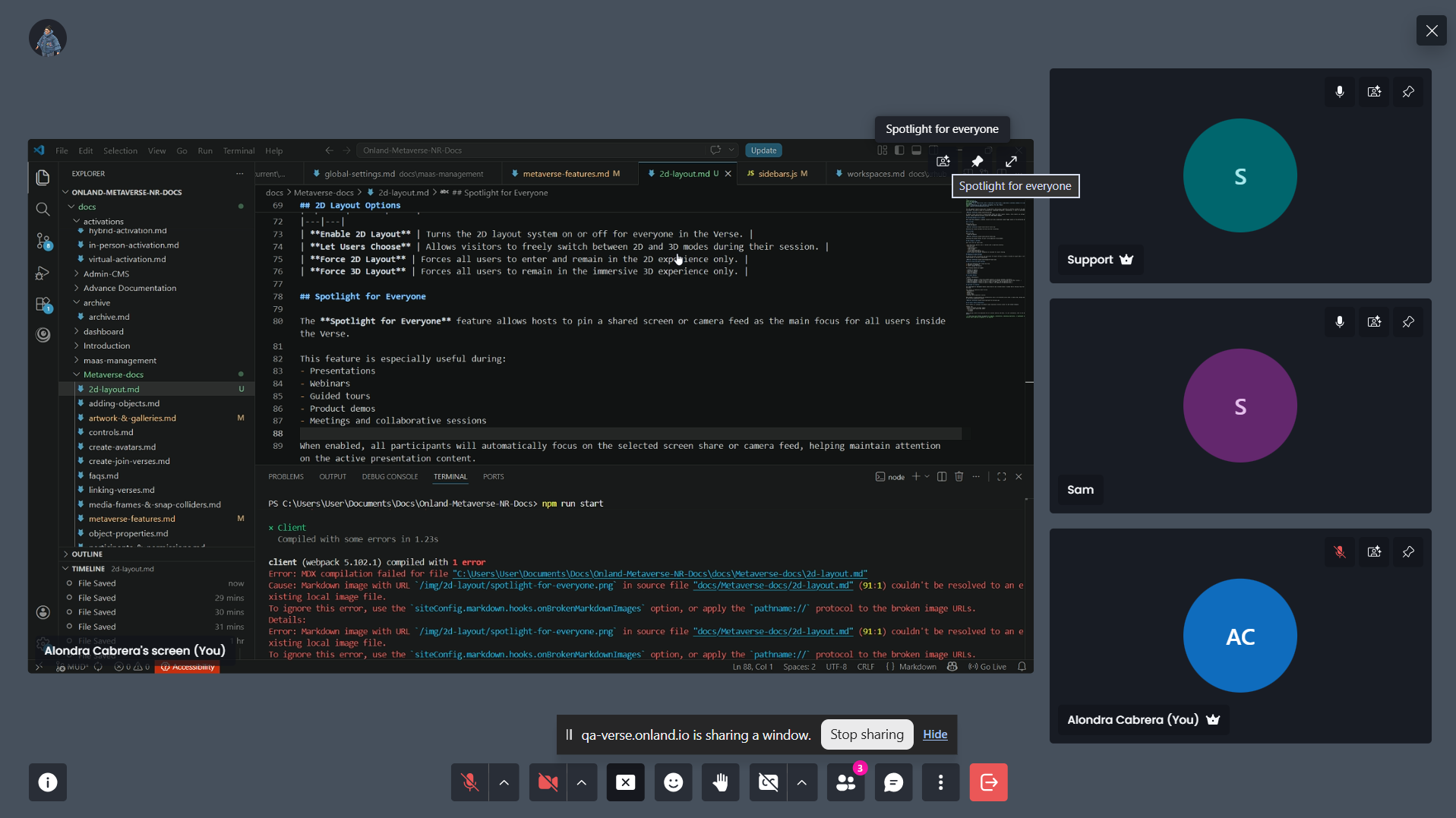 MUD User Interface