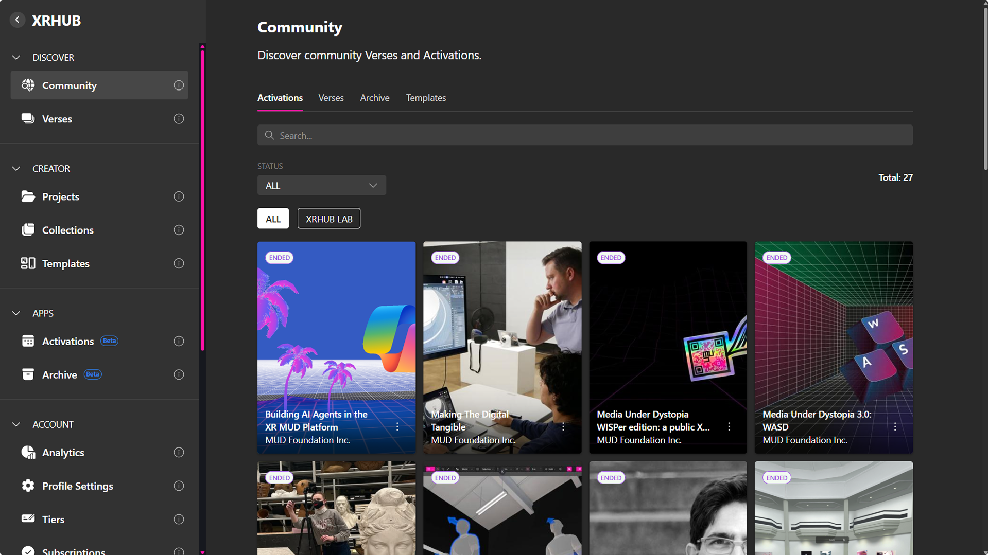 Activations de la Comunidad