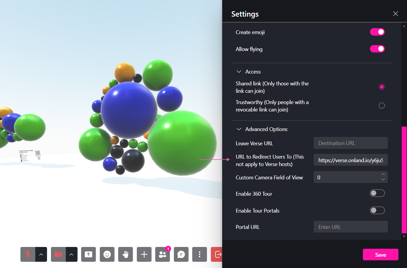 Captura de pantalla de la selección de avatar